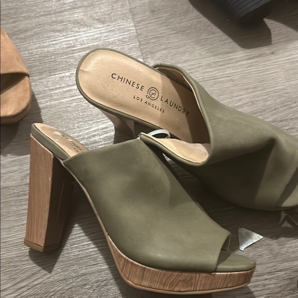 Olive Green Chinese Laundry Shoes